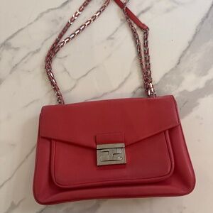 Fendi Be Baguette Crossbody Bag in Rosa Nappa Leather